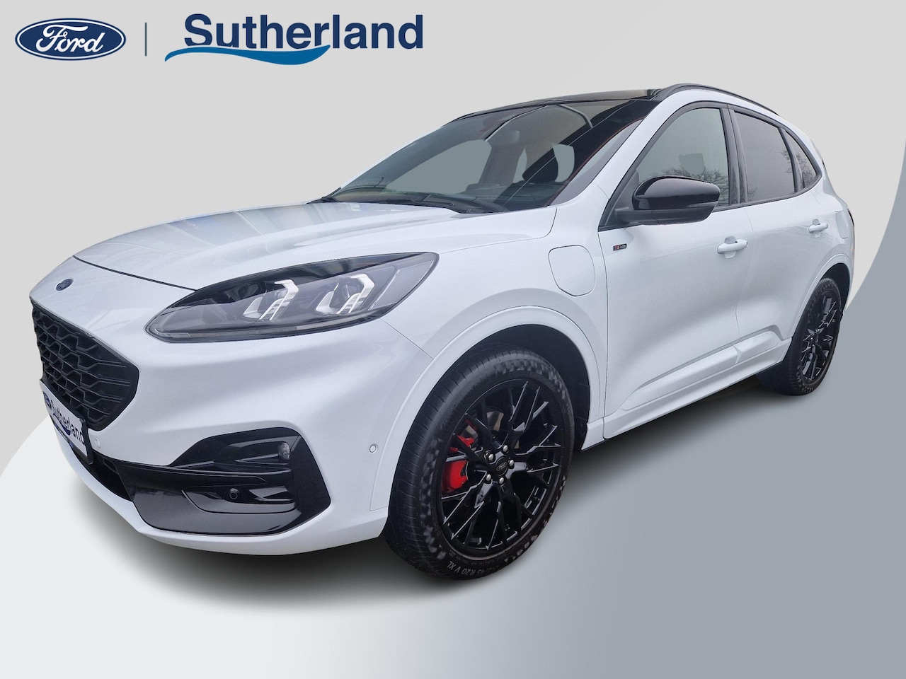 Ford Kuga - 2.5 PHEV ST-Line X | Black Pack; 20 inch zwarte LMV ,zwart dak,spiegels en spoiler,rode re - AutoWereld.nl