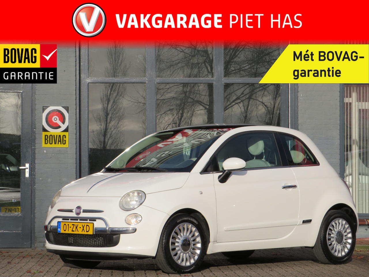 Fiat 500 - 1.2 Lounge | Airco | Radio-CD | Panoramadak | Incl. Bovag garantie | - AutoWereld.nl