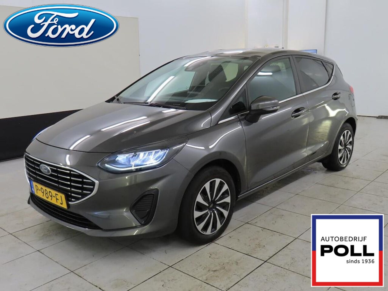 Ford Fiesta - 1.0 EcoBoost Titanium Navi DAB+ Clmat Cruise Parkeersensoren Privacy Glass Draadloos oplad - AutoWereld.nl