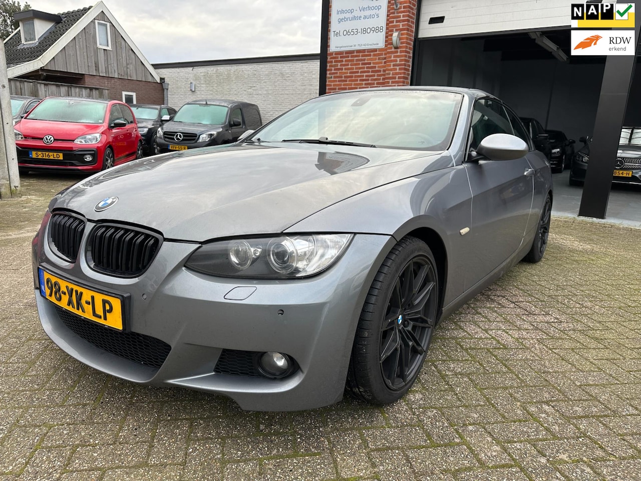 BMW 3-serie Cabrio - 335i High Executive AUTOMAAT-CLIMA-NAVI-LEDER - AutoWereld.nl