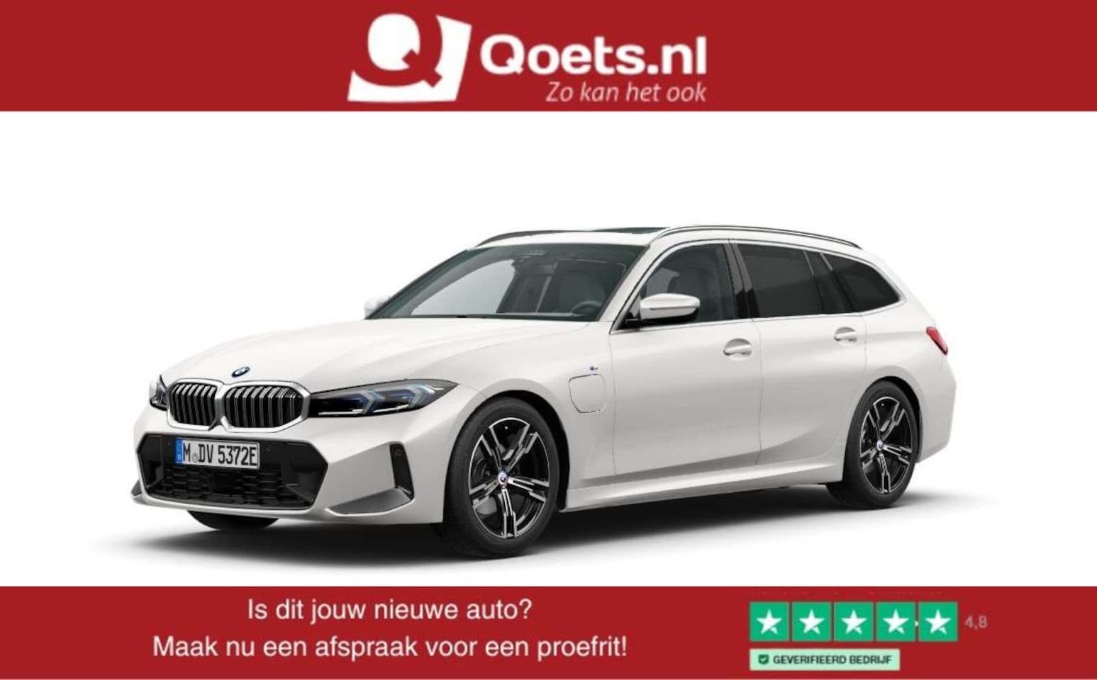 BMW 3-serie Touring - 330e M Sport - Trekhaak - Panoramadak - Elektrisch verstelbare/verwarmde Voorstoelen - Gel - AutoWereld.nl