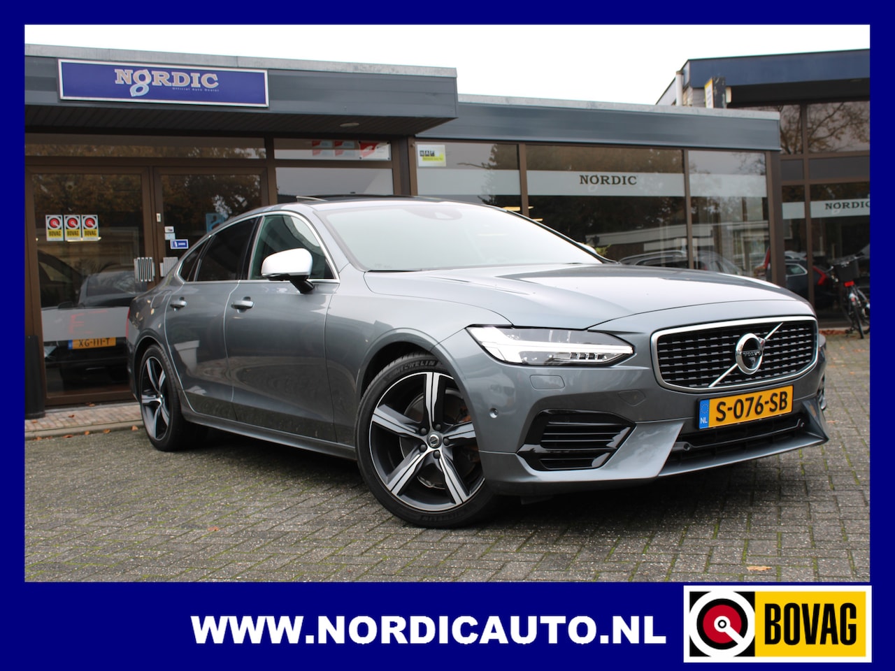 Volvo S90 - 2.0 T8 AWD R-DESIGN GEARTRONIC SCHUIFDAK 360 CAMERA- HEAD UP DISPLAY- BOWERS & WILKINS SOU - AutoWereld.nl