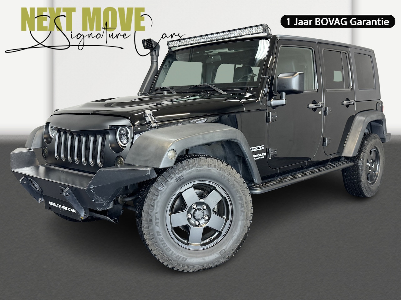 Jeep Wrangler Unlimited - 2.8 CRD Sport✅Automaat✅Airco✅Cruise Control✅Trekhaak✅LED-Bar✅ - AutoWereld.nl