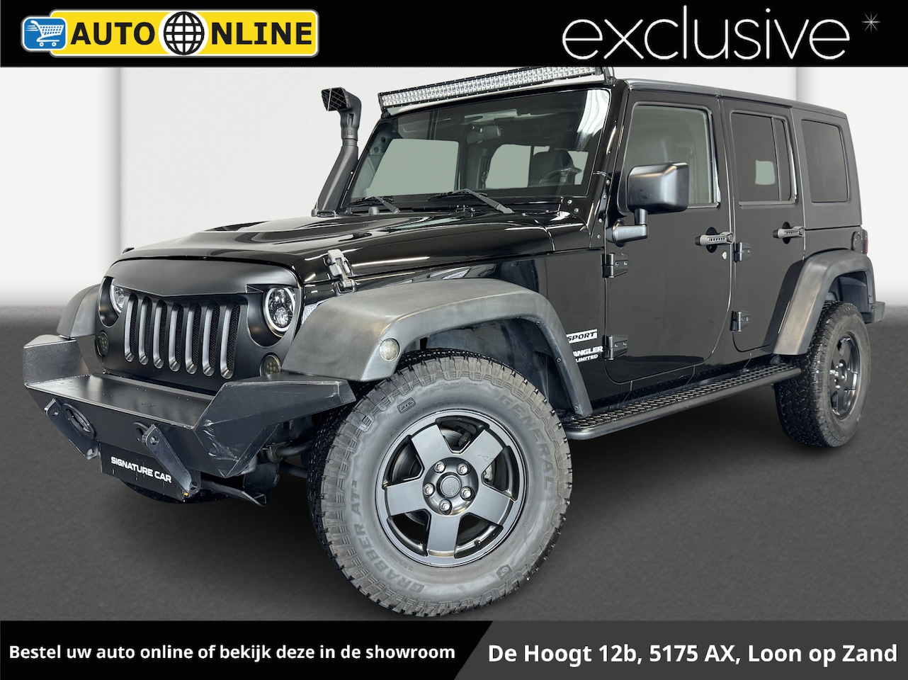 Jeep Wrangler Unlimited - 2.8 CRD Sport✅Automaat✅Airco✅Cruise Control✅Trekhaak✅LED-Bar✅ - AutoWereld.nl