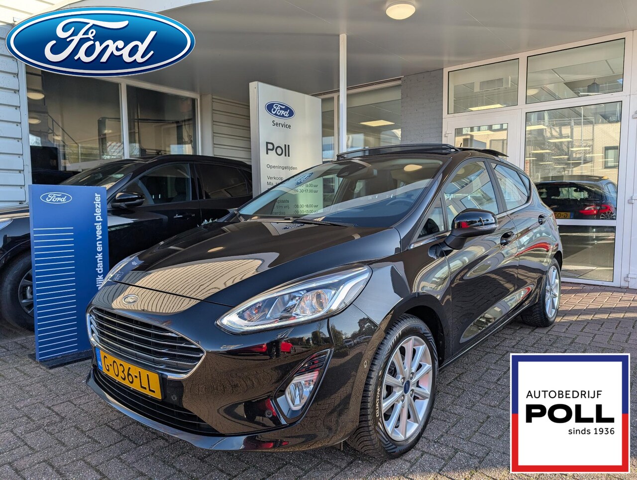 Ford Fiesta - 1.0 EcoBoost Titanium Panoramadak Camera Apple Car play Parking pack Climat Cruise 5drs - AutoWereld.nl