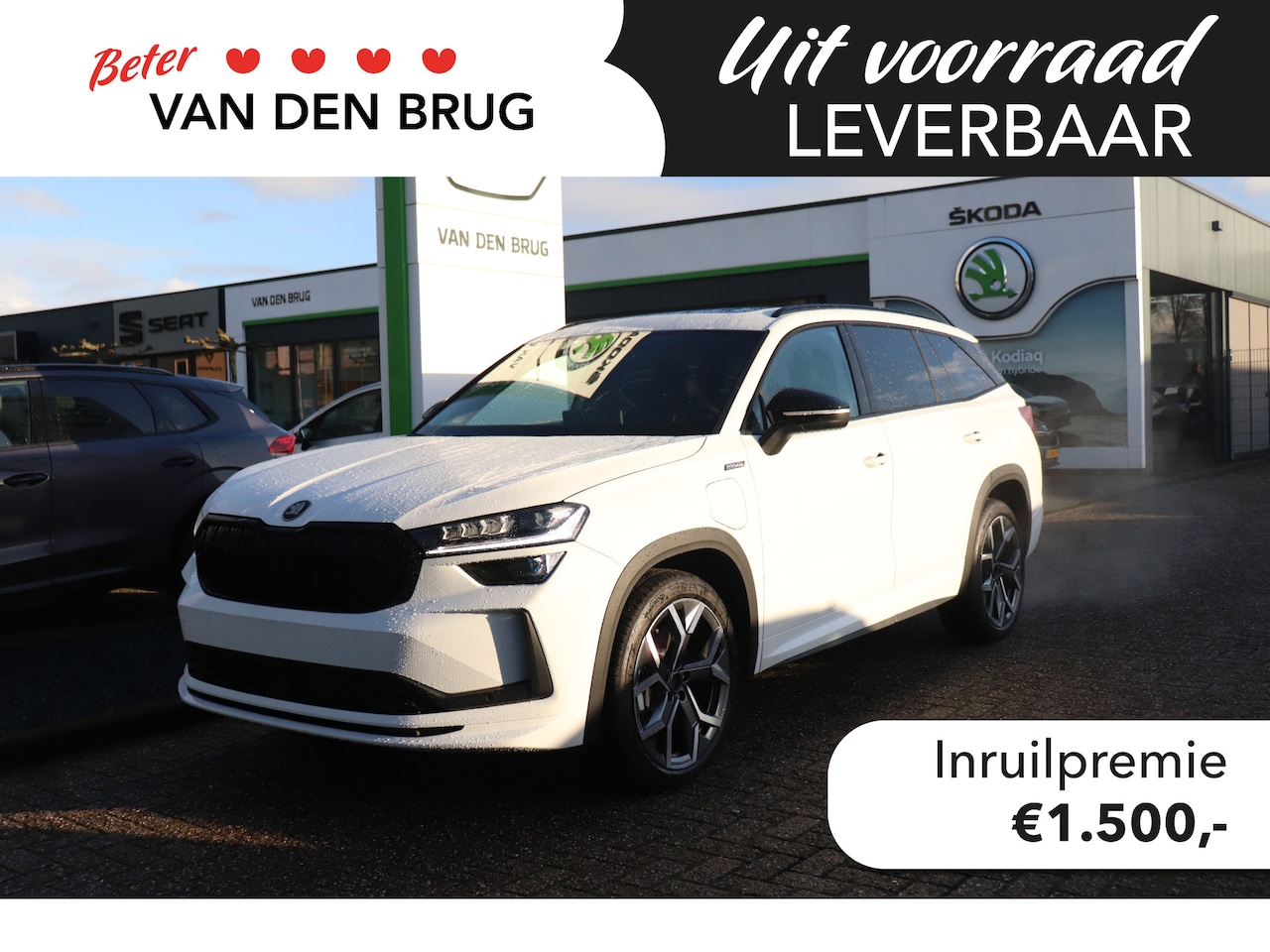 Skoda Kodiaq - 1.5 TSI PHEV Sportline Business | Trekhaak | Panorama schuif/kantel dak | 20" lm velgen | - AutoWereld.nl