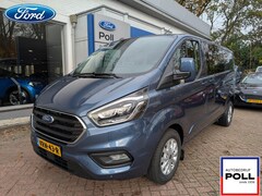 Ford Transit Custom - L2 170pk Automaat Limited Dub Cab FULL-OPTIONS Dub Schuifdeur Leer Adap Cruise B-Xenon Tre