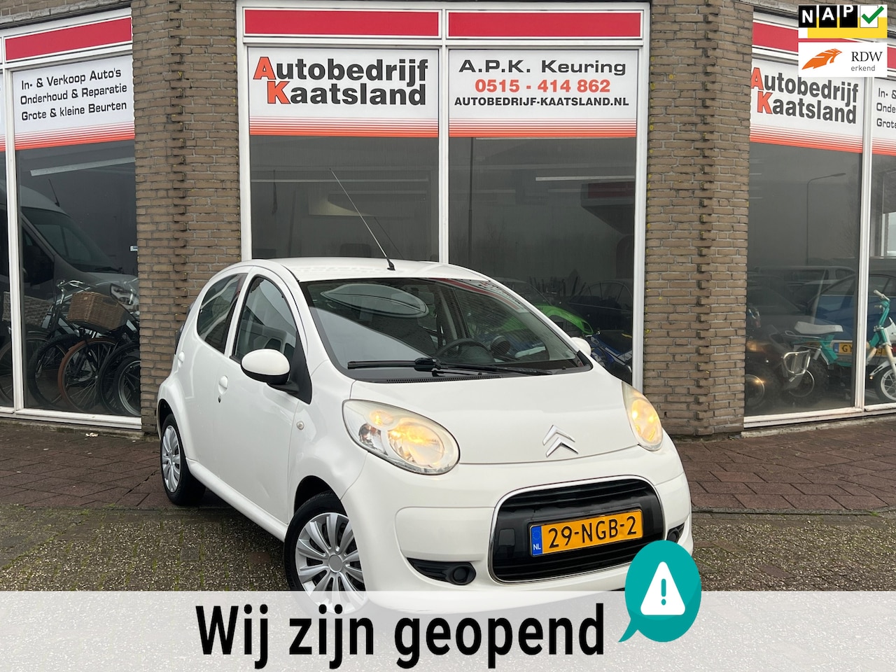 Citroën C1 - 1.0-12V Ambiance 5 Deurs - Airco - Toerenteller - 2010 - AutoWereld.nl