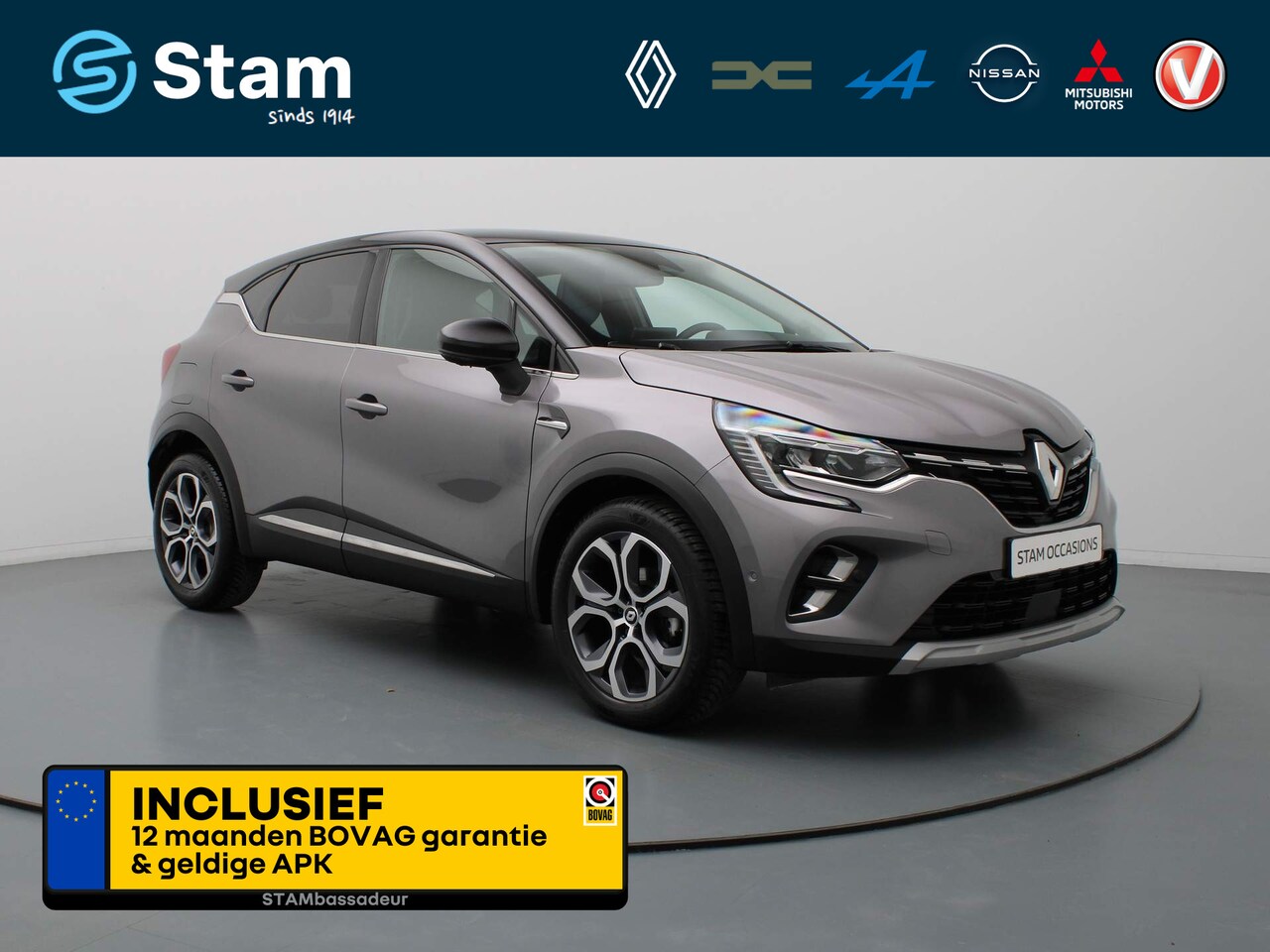 Renault Captur - TCe 140pk Intens EDC/AUTOMAAT 360° Camera | Climate | 9,3" Navi | Parksens. v+a | Stoelver - AutoWereld.nl