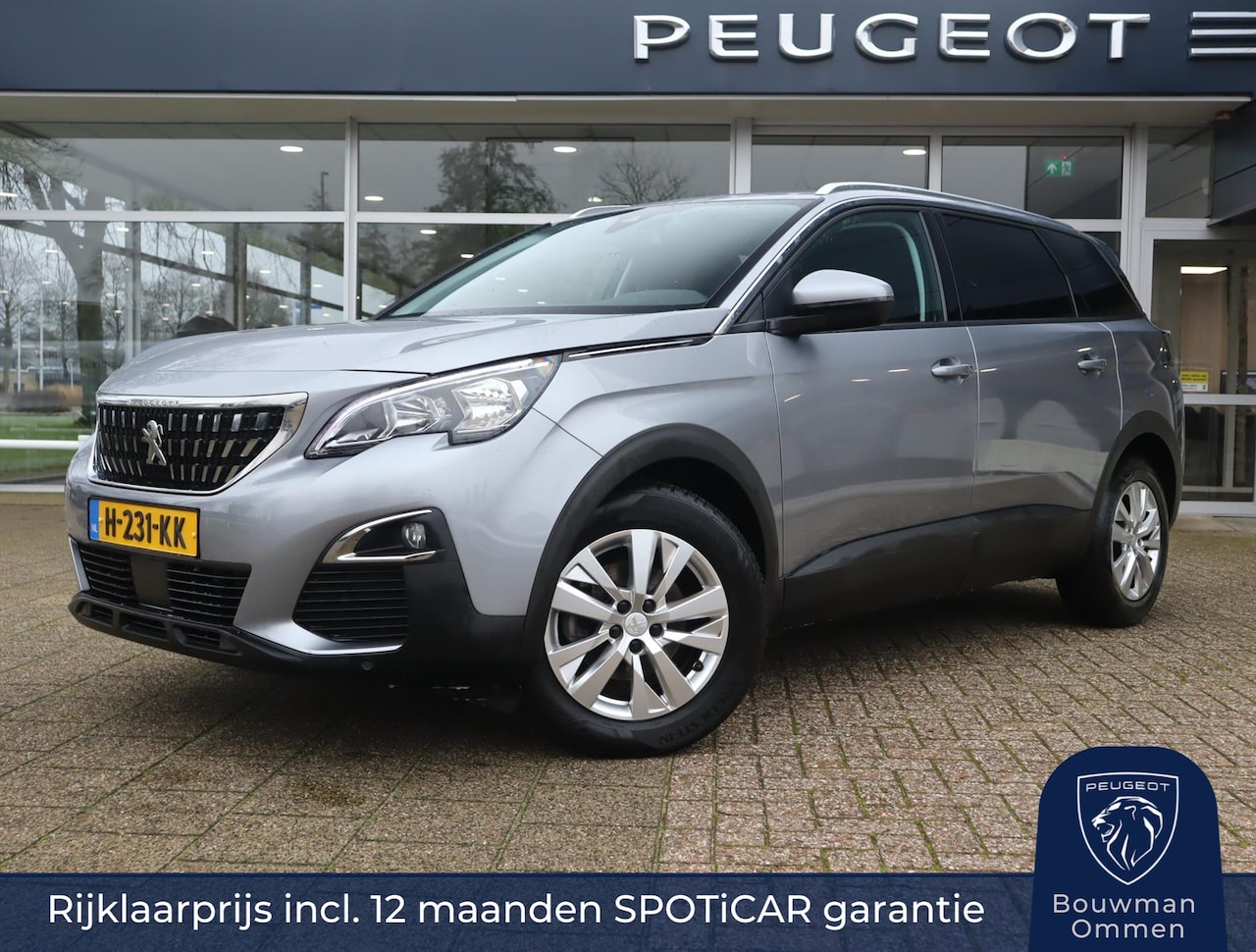 Peugeot 5008 - Active PureTech 130PK EAT8 automaat 7pers., Rijklaarprijs, Navigatie Trekhaak Cruise contr - AutoWereld.nl