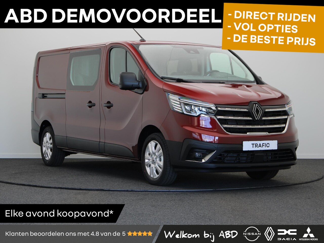 Renault Trafic - 2.0 Blue dCi 130pk T29 L2H1 Advance DC | Trekhaak | Achteruitrijcamera | 17" LMV | - AutoWereld.nl