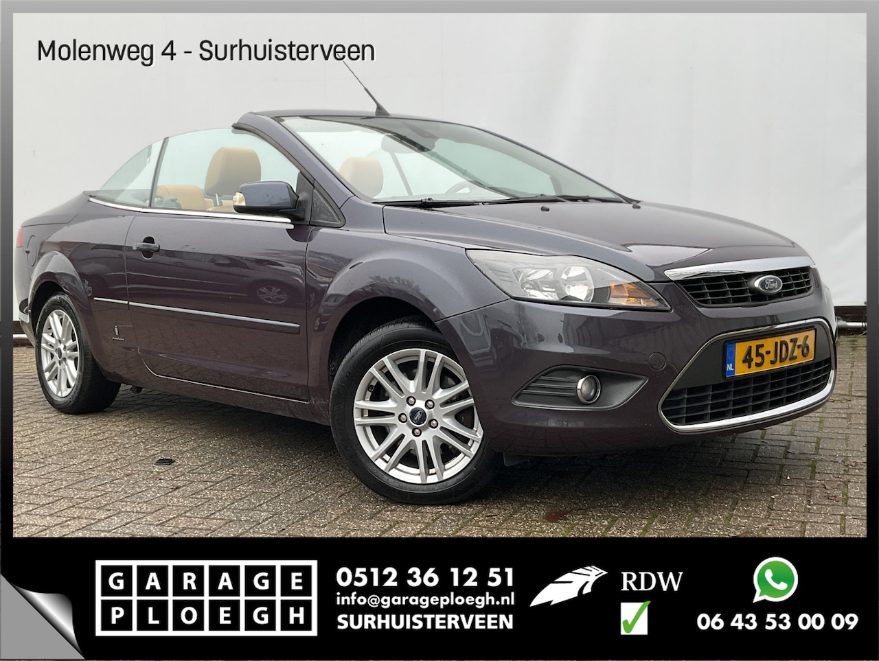 Ford Focus Coupé-Cabriolet - 2.0 Titanium Leer+Stoelverw Clima Elektrisch dak - AutoWereld.nl