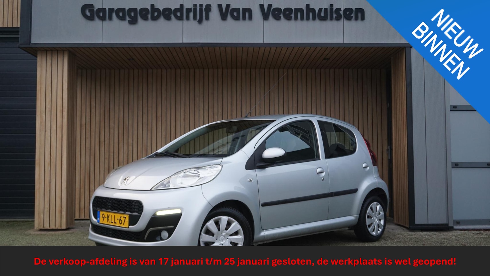 Peugeot 107 - 1.0 68pk 5Drs Active Airco *Premium pack* Elek.Pakket LED Toerenteller *Facelift* 75218km - AutoWereld.nl