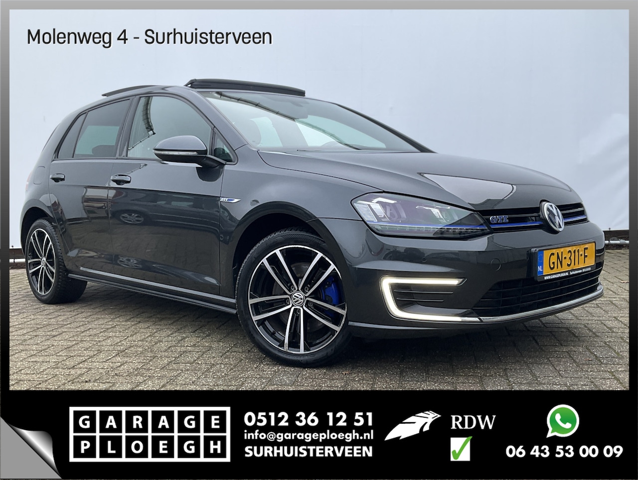 Volkswagen Golf - 1.4 TSI GTE Schuif/Kantel-Dak Trekhaak Led Voll.Onderhouden! - AutoWereld.nl