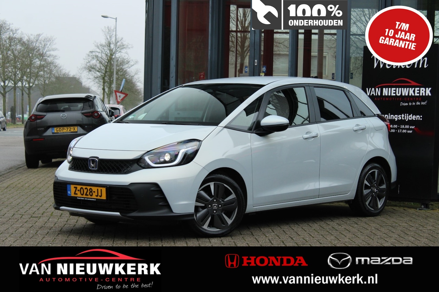 Honda Jazz - 1.5 e:HEV 122pk Hybrid Automaat Advance Stuurverwarming Achteruitrijcamera Half Leder - AutoWereld.nl