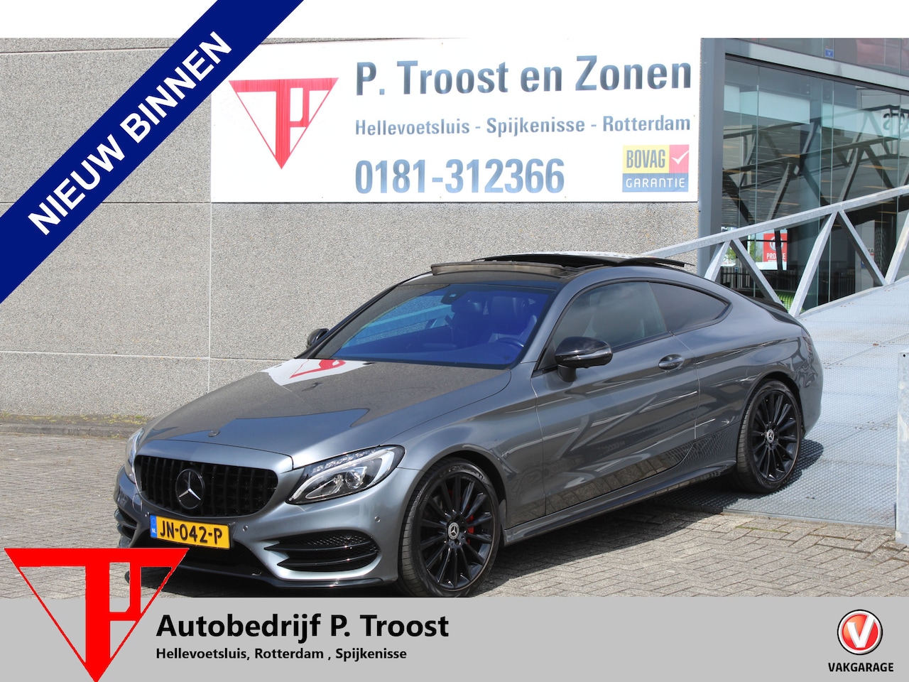 Mercedes-Benz C-klasse Coupé - 200 Prestige AMG Automaat/Panoramadak/Navigatie/Cruise control/Voorstoelen elektrisch vers - AutoWereld.nl