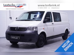 Volkswagen Transporter - 1.9 TDI 102 pk Dubbel Cabine Airco, Cruise Control Trekhaak, Youngtimer, 5-Zits