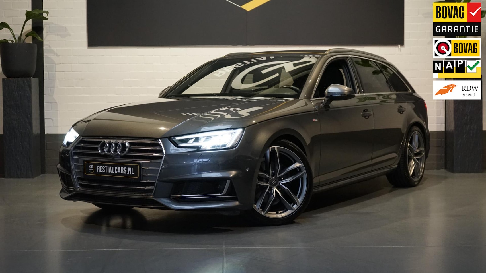 Audi A4 Avant - 2.0 TFSI 3x S line AUTOMAAT-360 CAMERA-ACC-AUDI SOUND-DRIVE SELECT-ELEKTR KOFFERBAK-KEYLES - AutoWereld.nl