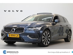 Volvo V60 - T8 455PK AWD Plus Bright | Panoramadak | Trekhaak | Adapt LED | BLIS | Getint Glas | Achte