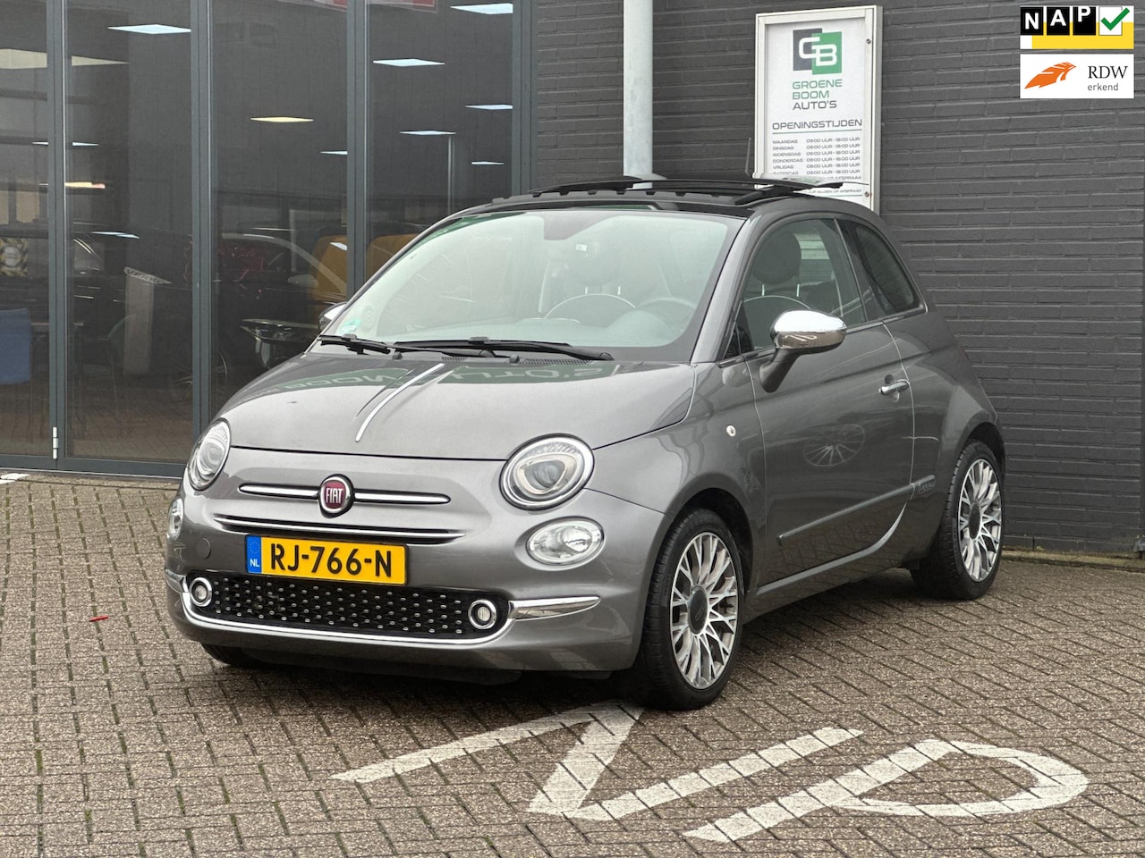 Fiat 500 - 0.9 TwinAir Turbo Lounge/1STE EIG/PANO-DAK/NAVI/NL-AUTO NAP!! - AutoWereld.nl