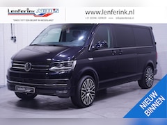 Volkswagen Transporter - 2.0 TDI 204pk Dubbel Cabine Highline 2x Schuifdeur Leder Geblokt, LED Koplampen, 20" LMV,