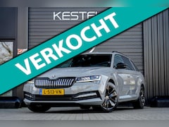 Skoda Superb Combi - 1.4 TSI iV Sportline STEELGREY/TREKHAAK/ACC/KEYLESS/BLACKPACK