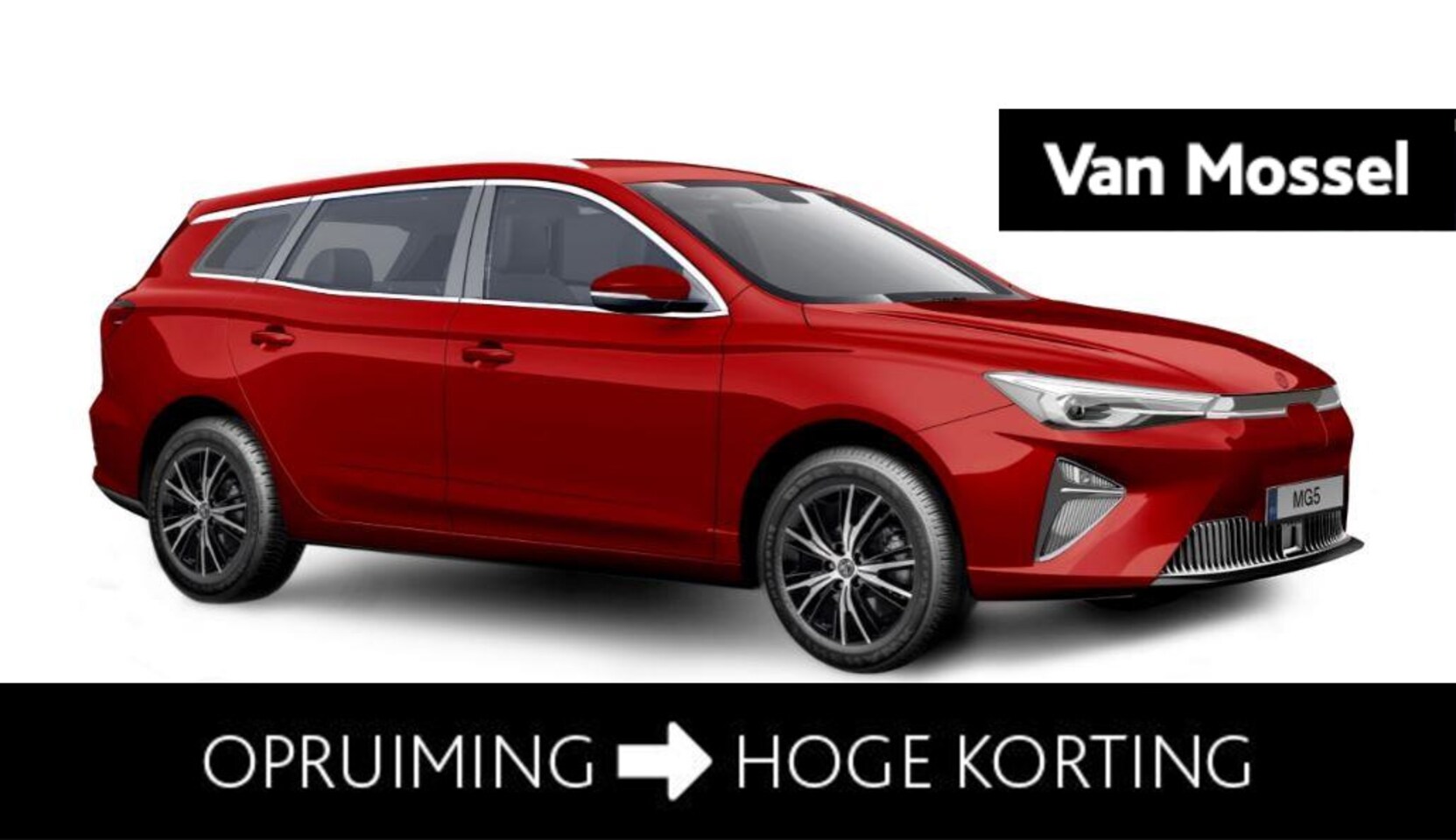 MG 5 - Long Range Luxury 61 kWh / Diamond Red  ACTIE voorraad registratiekorting ( Particulier € - AutoWereld.nl