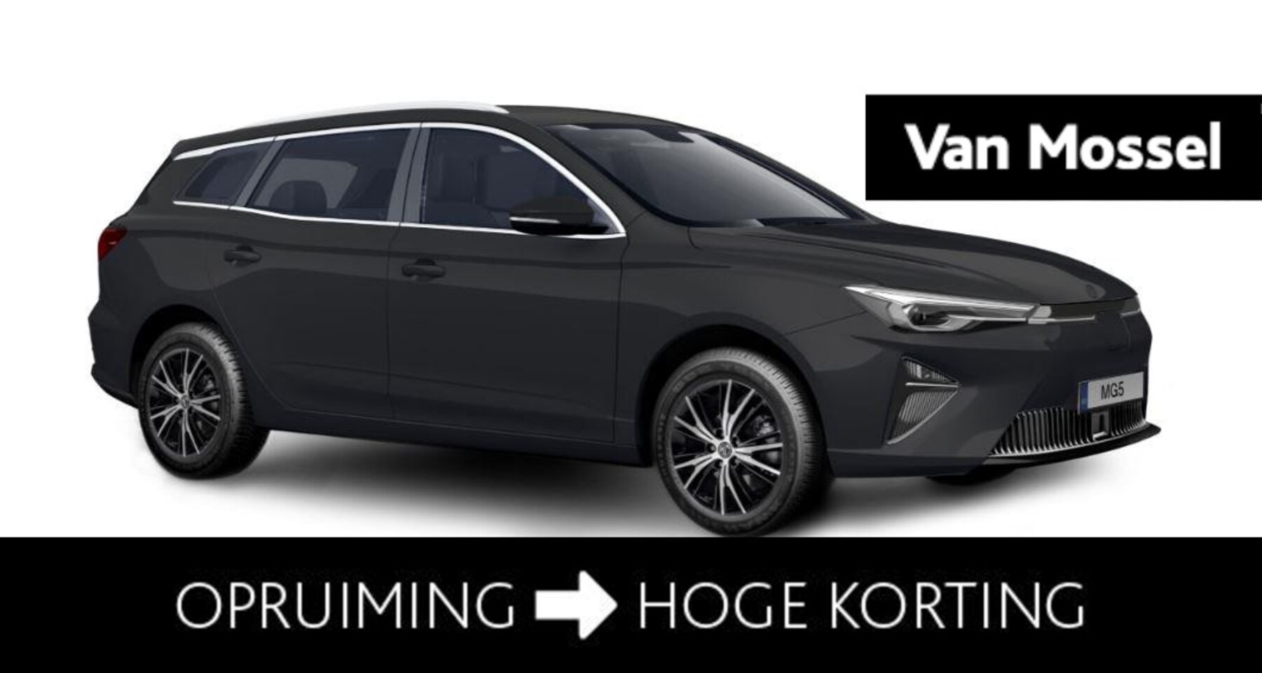 MG 5 - Long Range Luxury 61 kWh /  Pebble Black ACTIE voorraad registratiekorting / ( Subsidie pa - AutoWereld.nl