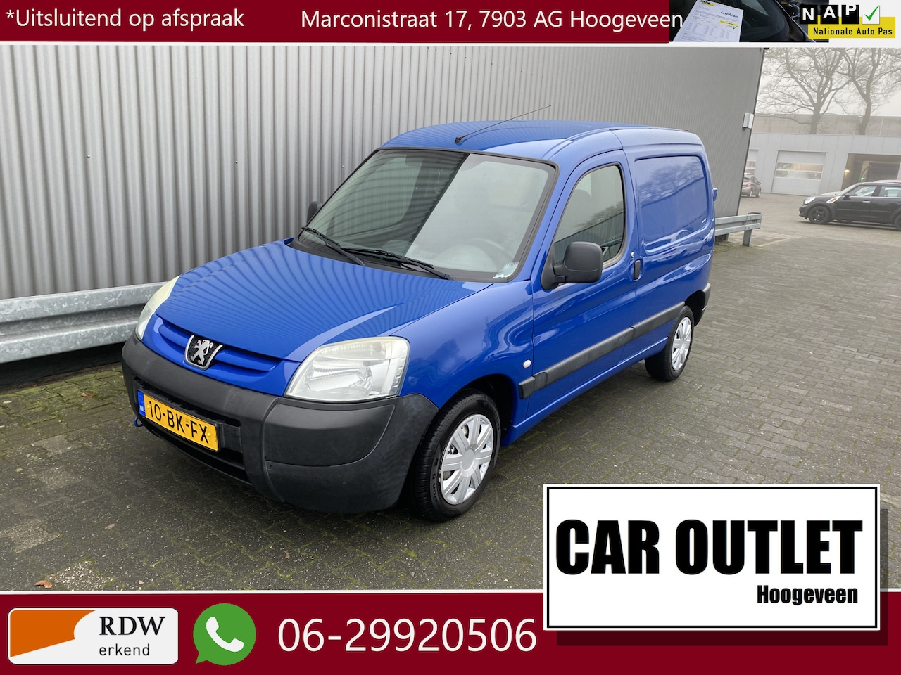 Peugeot Partner - 170C 1.9 D Avantage 500kg met Trekhaak & z.g.a.n. APK! – Inruil Mogelijk – - AutoWereld.nl