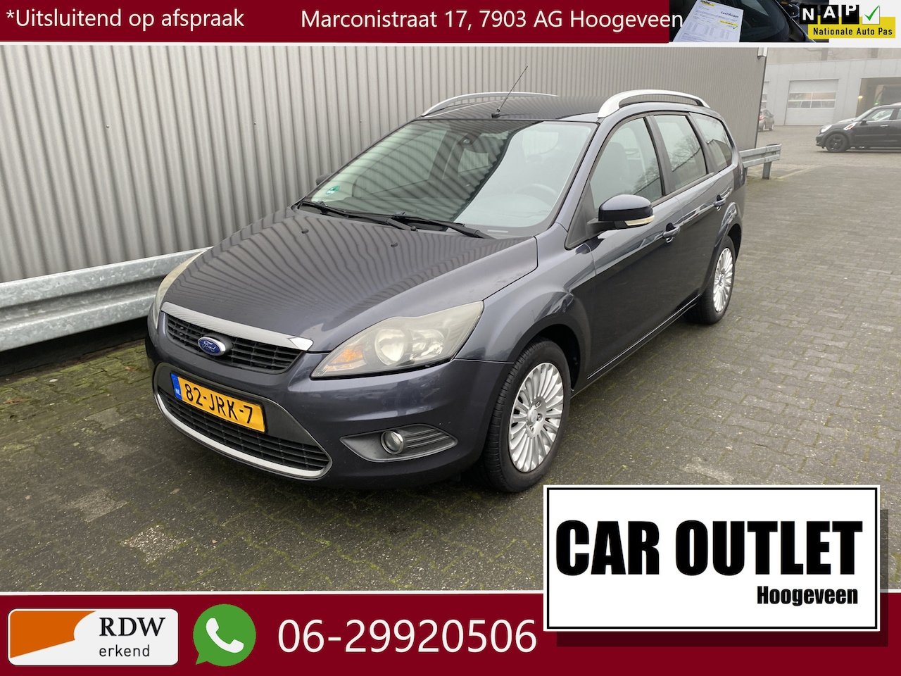 Ford Focus Wagon - 1.8 Titanium Flexi Fuel Clima, Voorruitvw, CC, PDC, LM, – Inruil Mogelijk – - AutoWereld.nl