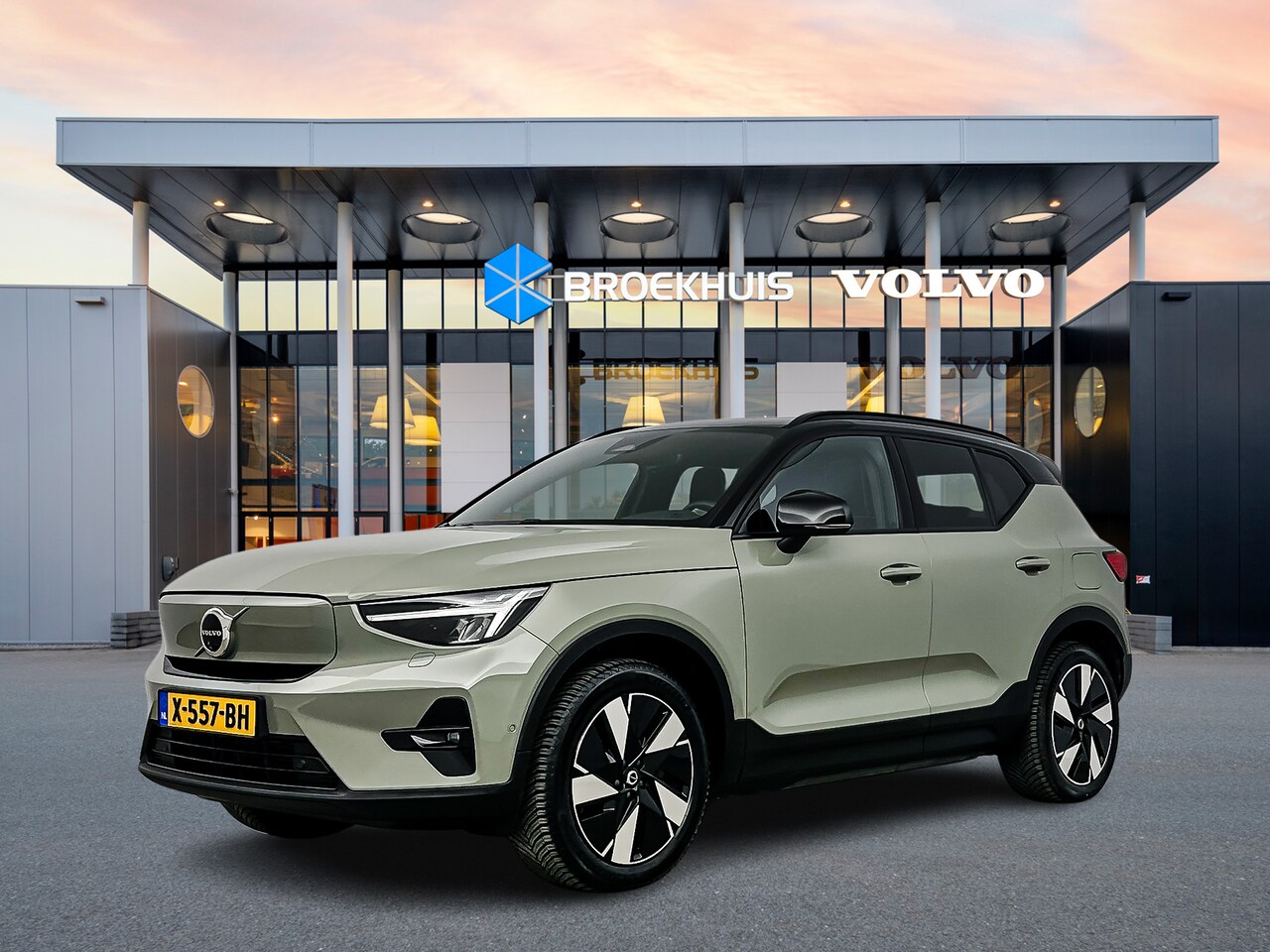 Volvo XC40 - Recharge Twin Ultimate 82 kWh | Microtech / Nubuck | Elektrisch inklapbare trekhaak | Geti - AutoWereld.nl