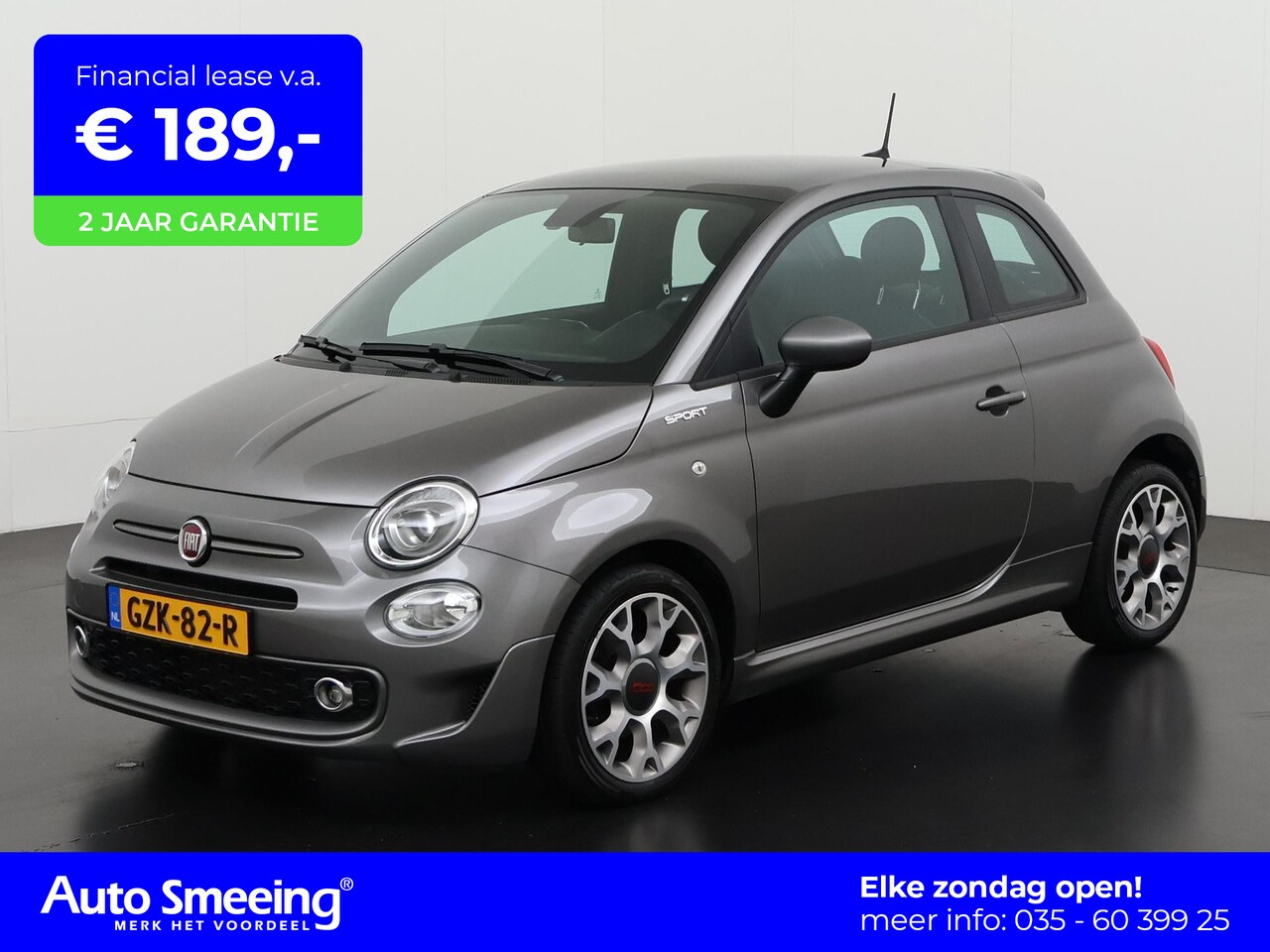 Fiat 500 - 1.0 Hybrid Sport | Panoramadak | Apple/Android Carplay | Zondag Open! - AutoWereld.nl