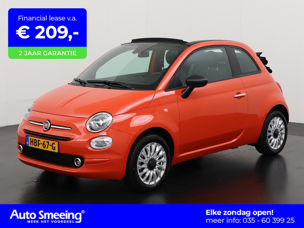 Fiat 500 C - 1.0 Hybrid Cult | Apple/Android Carplay | Zondag Open! - AutoWereld.nl