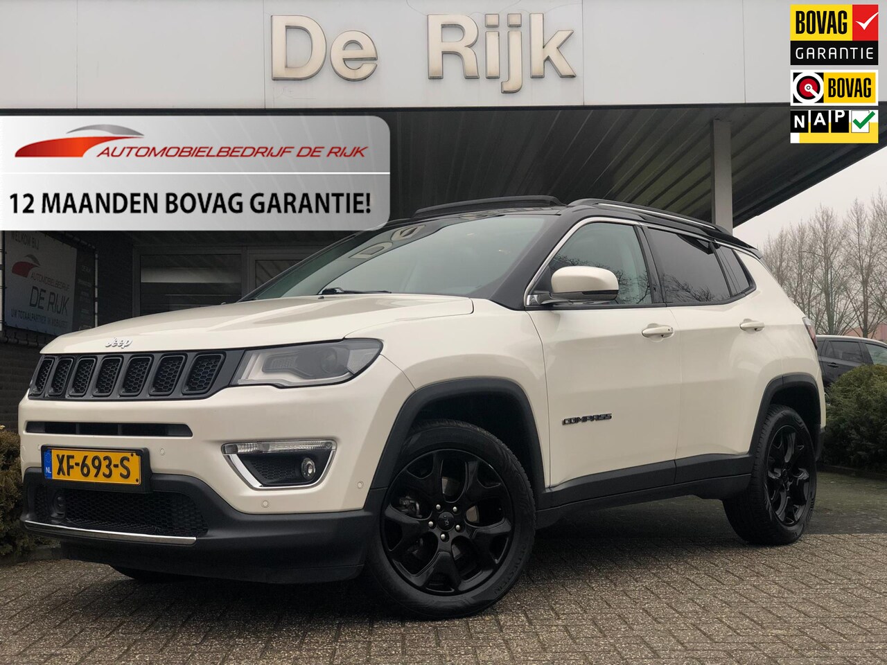 Jeep Compass - 1.4 MultiAir Limited 4x4 | Pano/Schuifdak, Leder, Navi, Camera, Stoel+Stuurverw., Clima, C - AutoWereld.nl