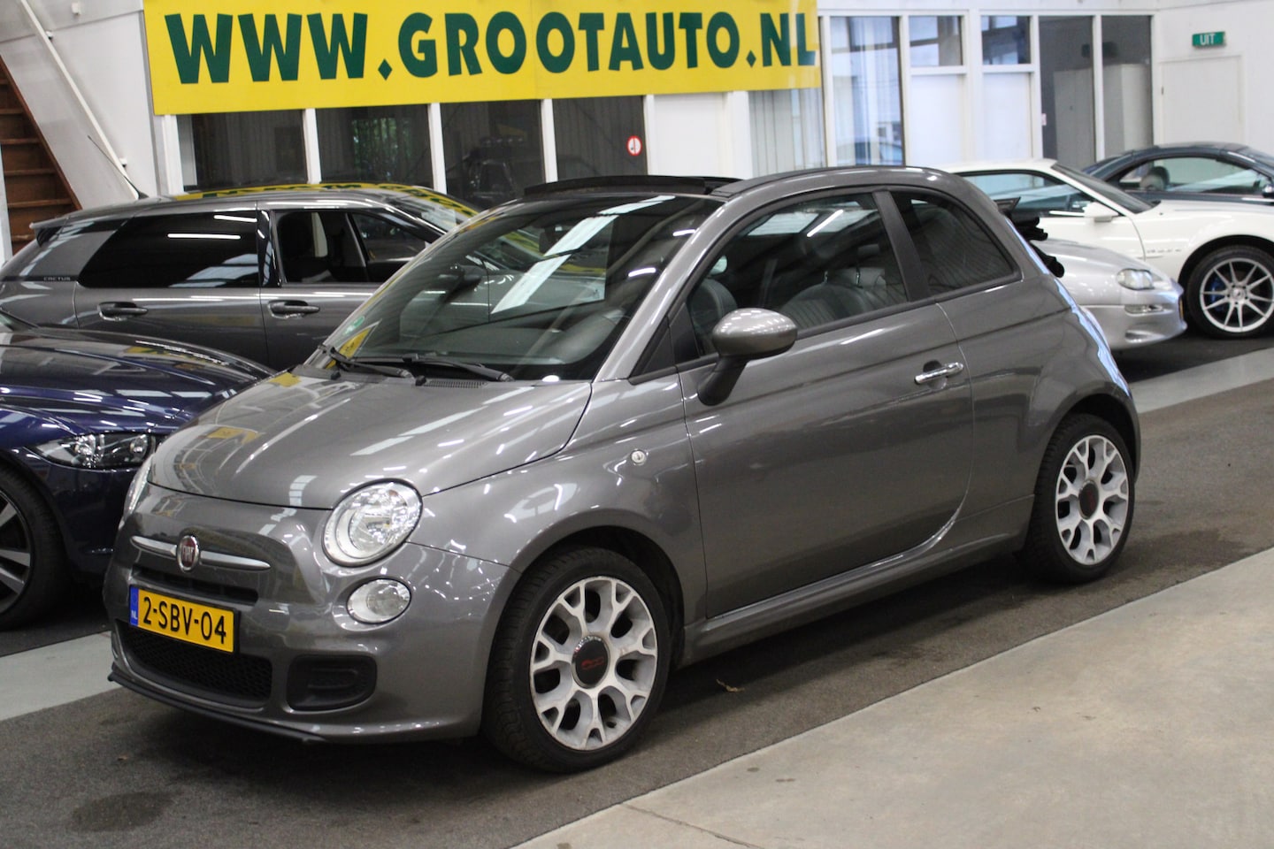 Fiat 500 C - 0.9 TwinAir 500S NAP, Airco, Leer/Stof, Stuurbekrachtiging - AutoWereld.nl