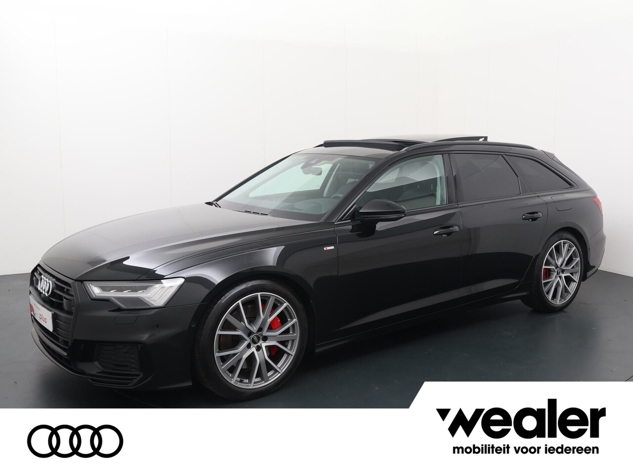 Audi A6 Avant - 55 TFSI e quattro Pro Line S Competition | 367 PK | Trekhaak | Lederen bekleding Valcona / - AutoWereld.nl