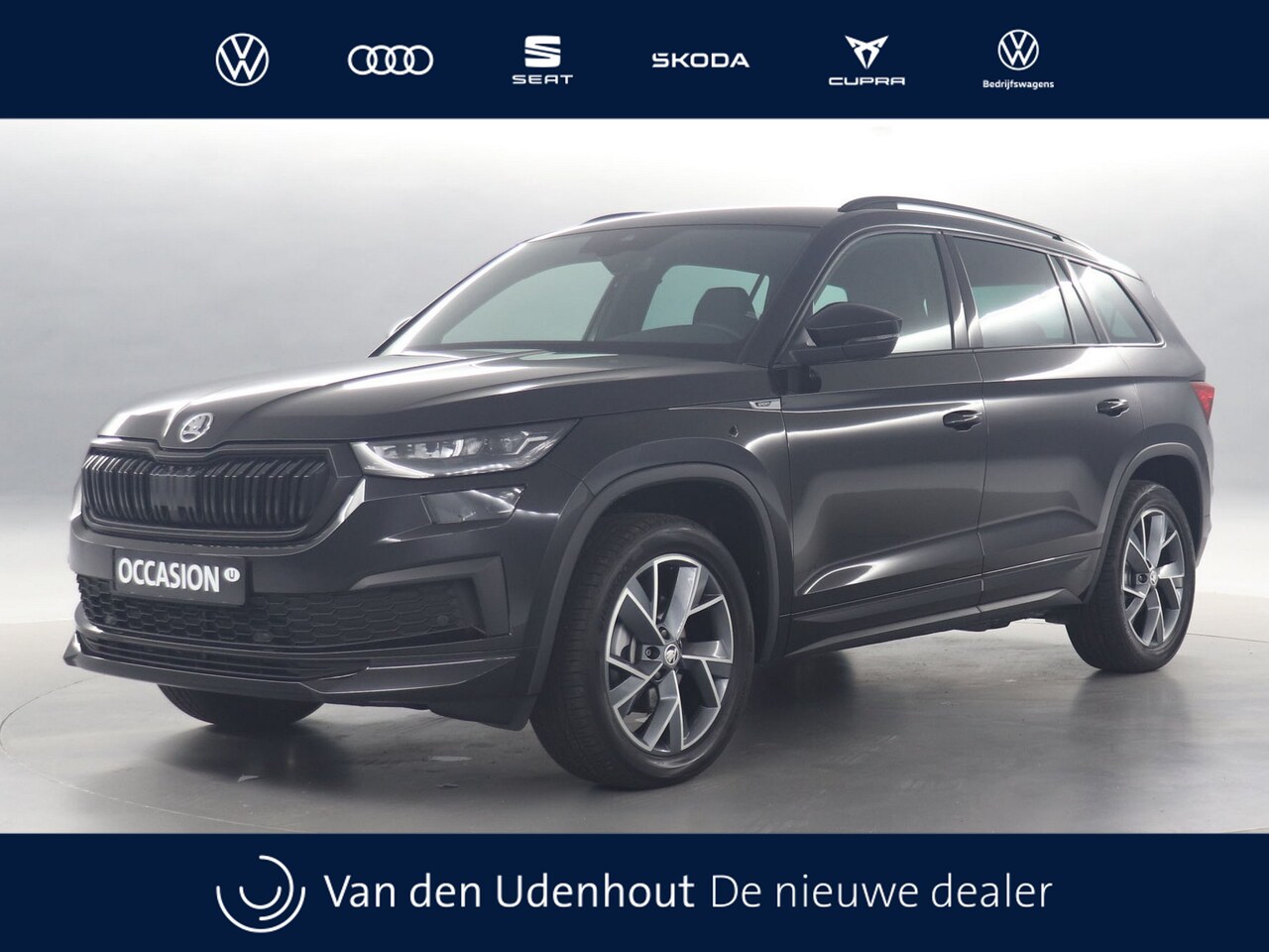 Skoda Kodiaq - 1.5 TSI 150pk Sportline Business 7p. DSG / Navigatie / Camera / Stoelverwarming / Trekhaak - AutoWereld.nl