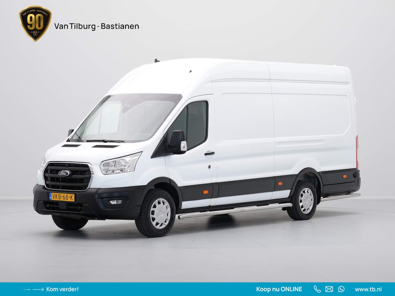 Ford Transit - 350 2.0 TDCI L4H3 Trend RWD Navi via App Camera Cruise Verw. Voorruit - AutoWereld.nl