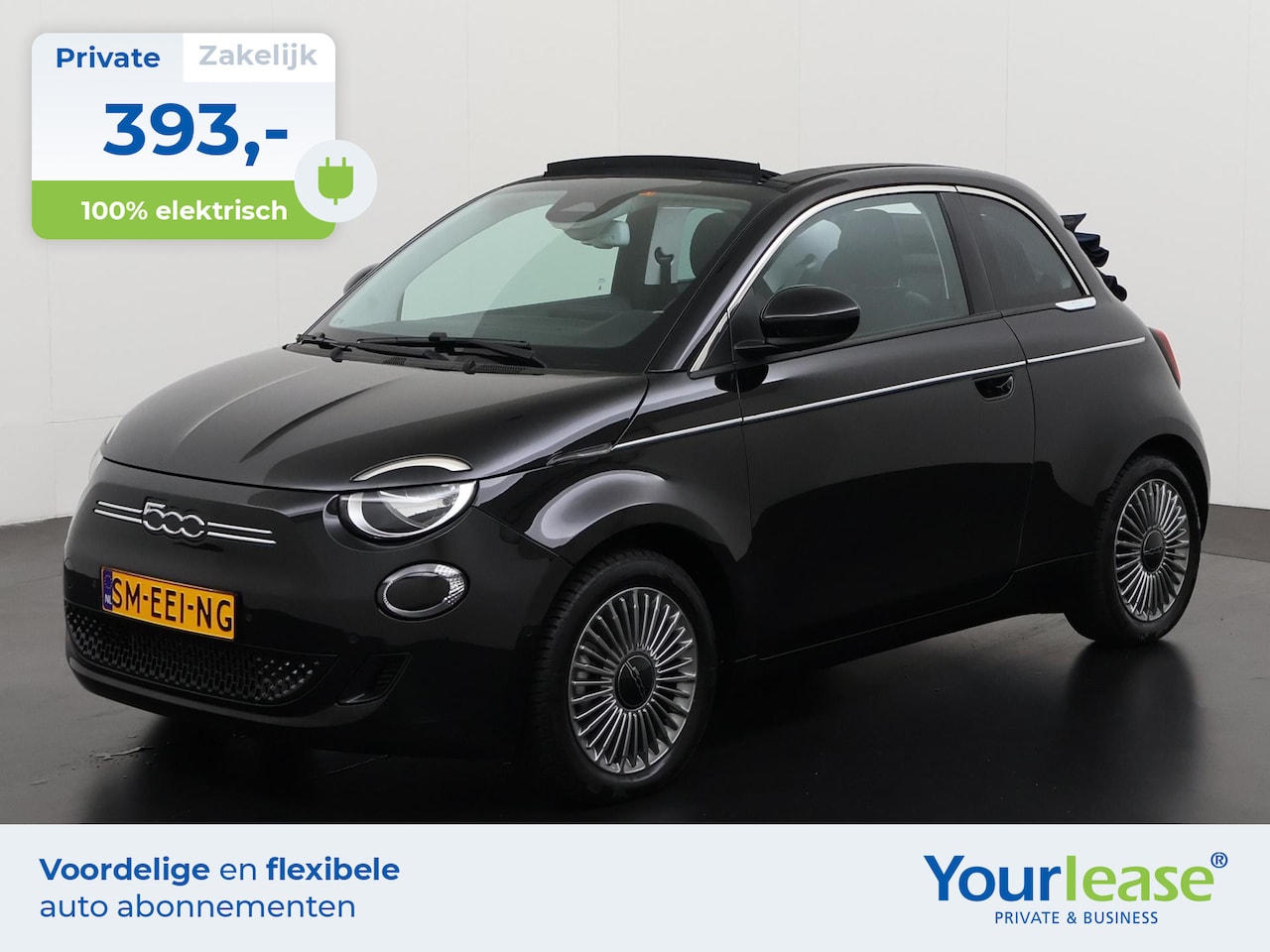 Fiat 500e - Cabrio 42 kWh | All-in 393,- Private Lease | Zondag Open! - AutoWereld.nl