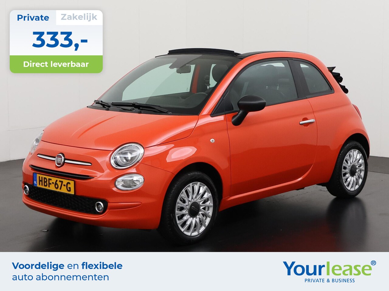 Fiat 500 C - 1.0 Hybrid Cult | All-in 333,- Private Lease | Zondag Open! - AutoWereld.nl