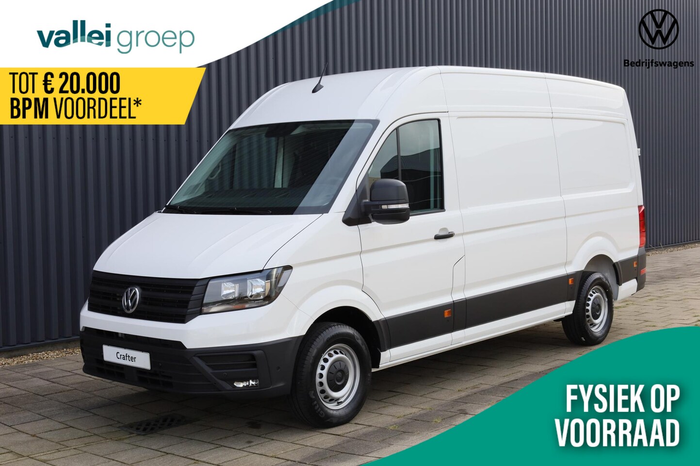 Volkswagen Crafter - Bedrijfswagens 2.0 TDI EU6 177PK DSG Highline GVW 3.0T WB 3640 MM | Trekhaak | Airco | Bij - AutoWereld.nl