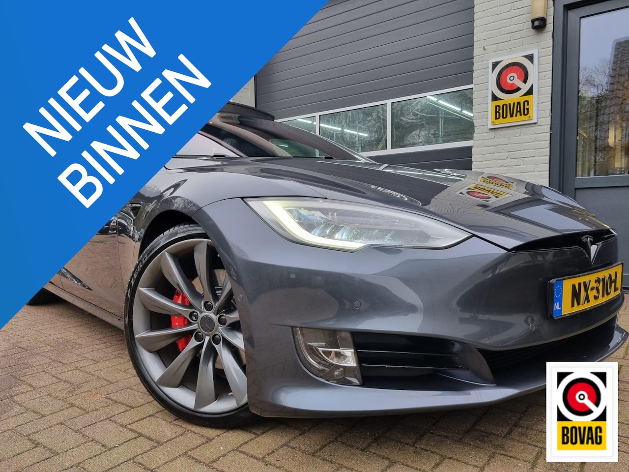 Tesla Model S - 100D EAP / CCS / 21" / Chrome delete / Carbon / Panoramadak / Cold Climate package - AutoWereld.nl