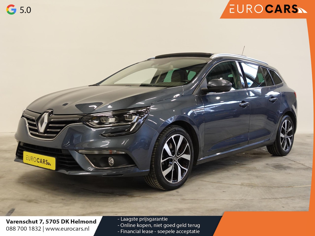 Renault Mégane Estate - 1.3 TCe Bose Panorama dak Trekhaak Navigatie Parkeersensoren Camera Cruise Control Bose Au - AutoWereld.nl