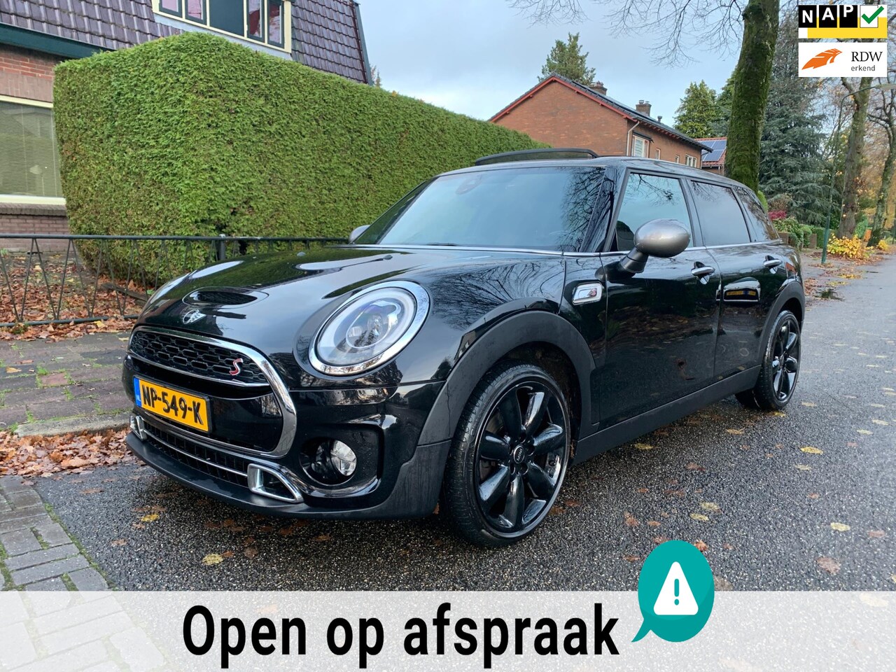 MINI Clubman - Mini 2.0 Cooper S Aut 192PK leder panorama xenon keyless camera - AutoWereld.nl