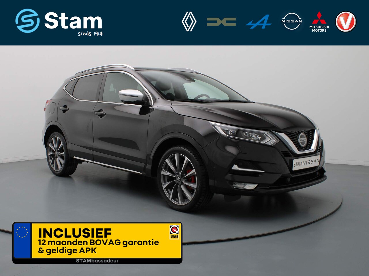 Nissan Qashqai - 160pk DIG-T Tekna + AUTOMAAT Adapt. cruise | 360° Camera | Leder | Panoramadak | Parksens. - AutoWereld.nl