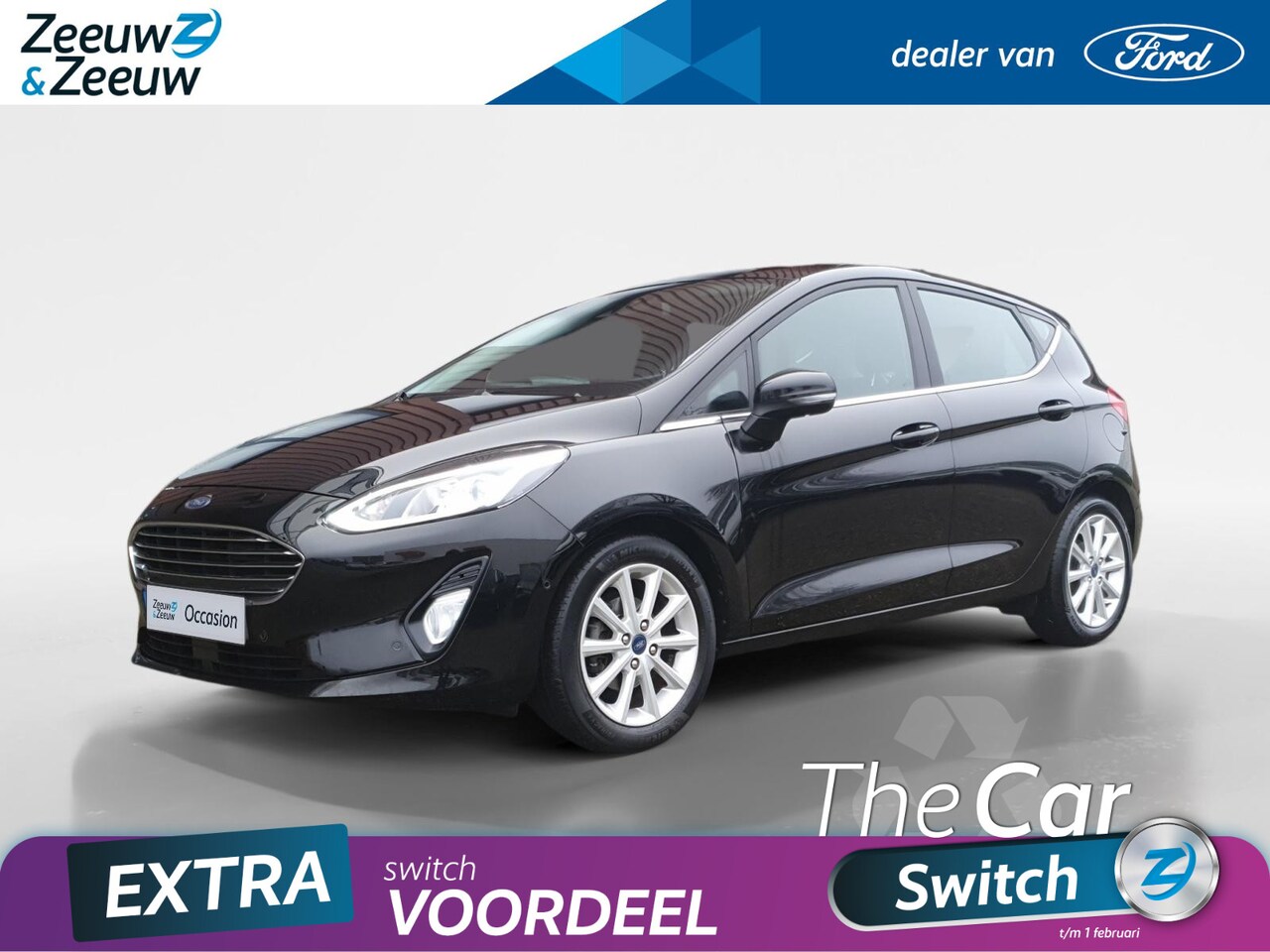 Ford Fiesta - 1.0 EcoBoost Titanium | Stoel en stuurverwarming | Navigatie | Adaptieve cruise control | - AutoWereld.nl