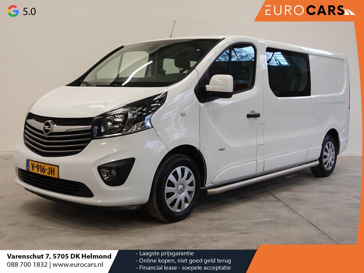 Opel Vivaro - 1.6 CDTI 125PK L2H1 DC Sport Airco Climatronic Navi PDC + Camera Cruise Control Luxe Dubbe - AutoWereld.nl