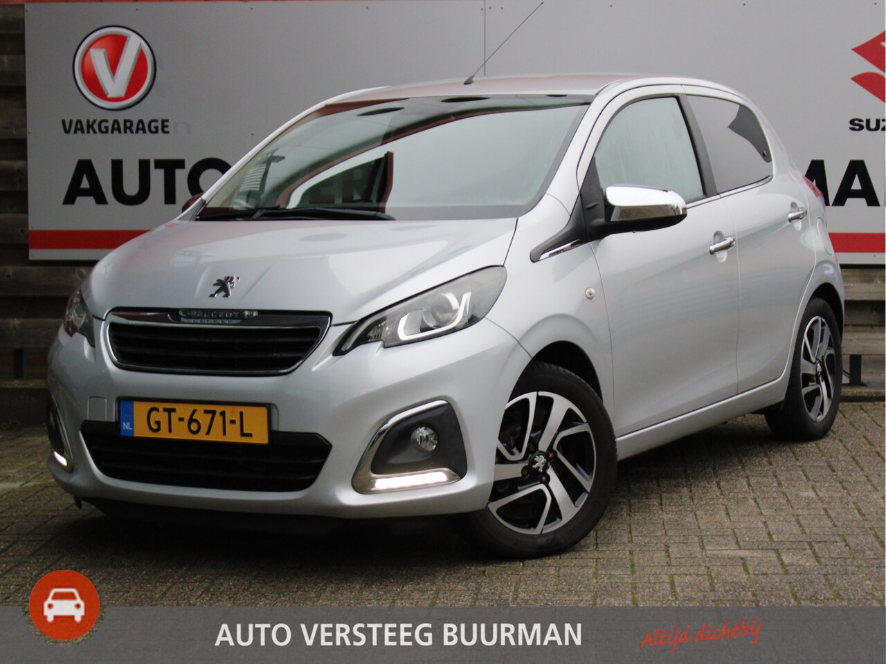 Peugeot 108 - 1.0 e-VTi Première 15" Lichtmetalen Velgen, Climate Control, Keyless Go, Bluetooth, Achter - AutoWereld.nl