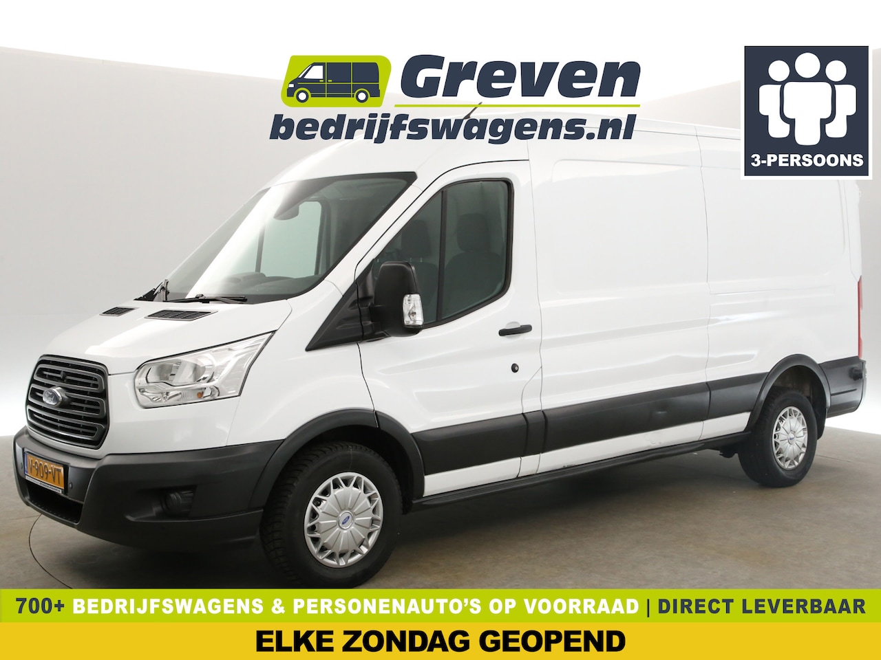 Ford Transit - 330 2.0 TDCI L3H2 | APK tot 29-11-2025 | 2800KG Trekgew. Airco Cruise 3 Persoons PDC - AutoWereld.nl