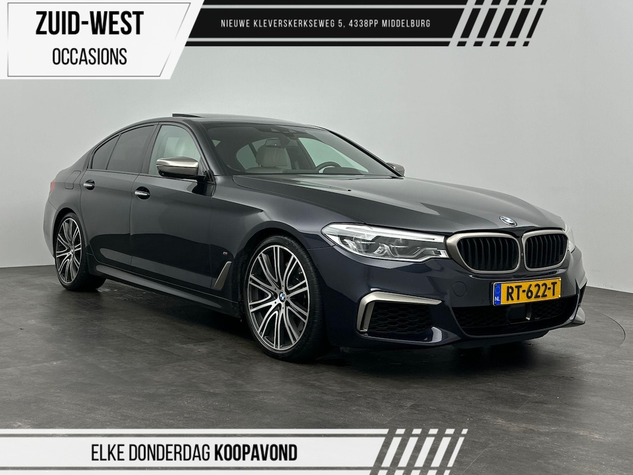 BMW 5-serie - M550i xDrive High Executive ACC B&W Dakraam - AutoWereld.nl